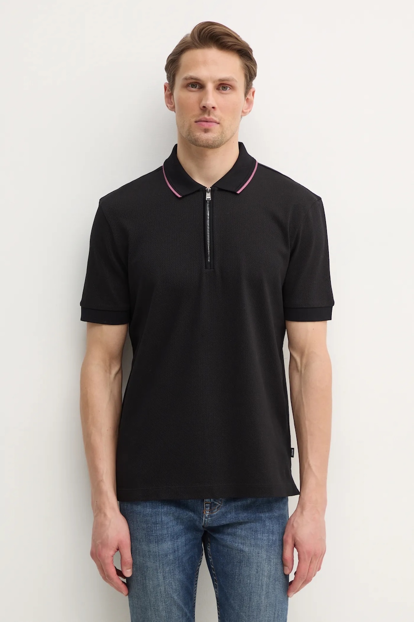 BOSS  Bavlněné polo tričko