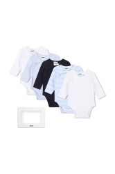 BOSS  body kojenecké s bavlnou 5-pack