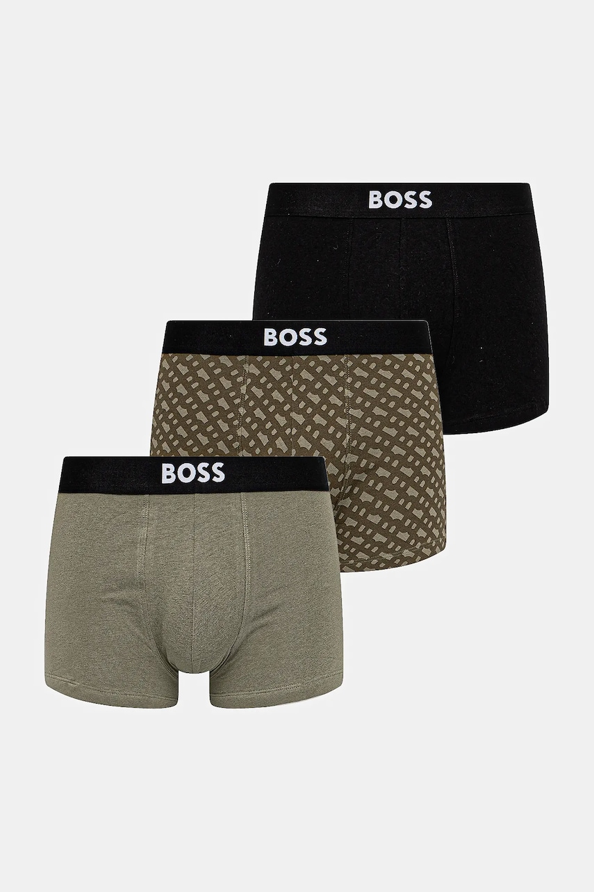 BOSS  boxerky pánské bavlněné Trunk 3P  ONE D 3-pack