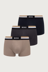 BOSS  boxerky pánské s bavlnou Trunk 3P Motion 3-pack