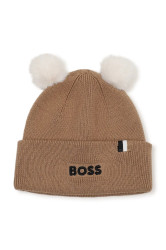 BOSS  čepice s bambulí dětská