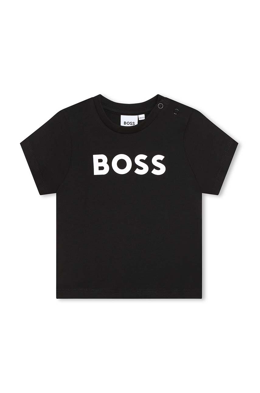 BOSS  Dětské bavlněné tričko