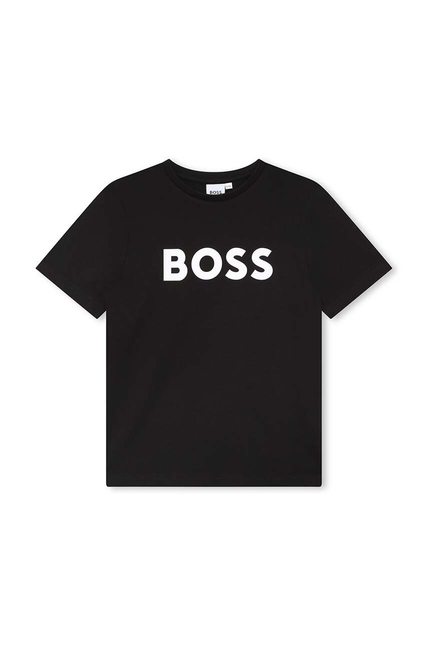 BOSS  Dětské bavlněné tričko