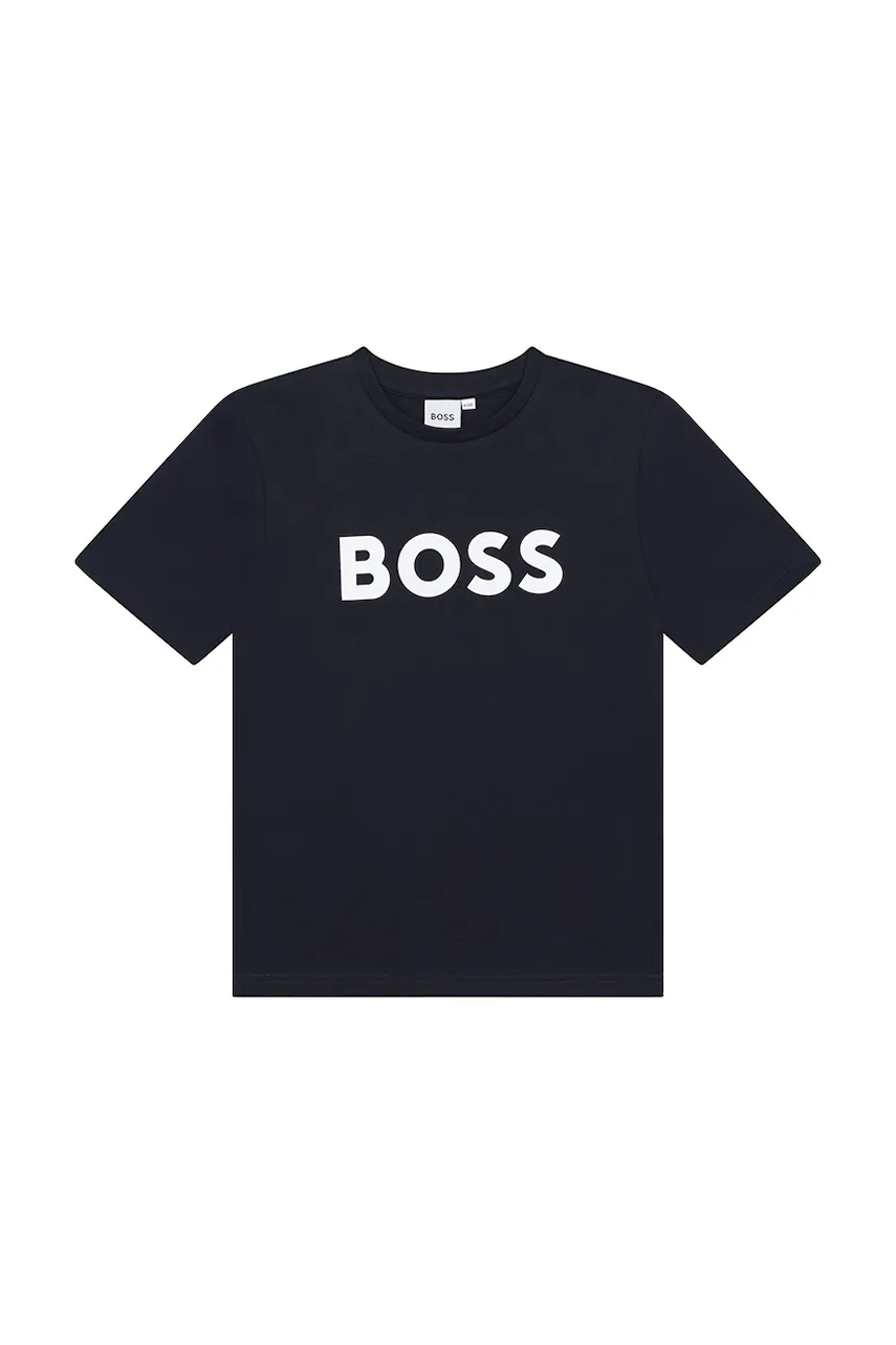 BOSS  Dětské bavlněné tričko