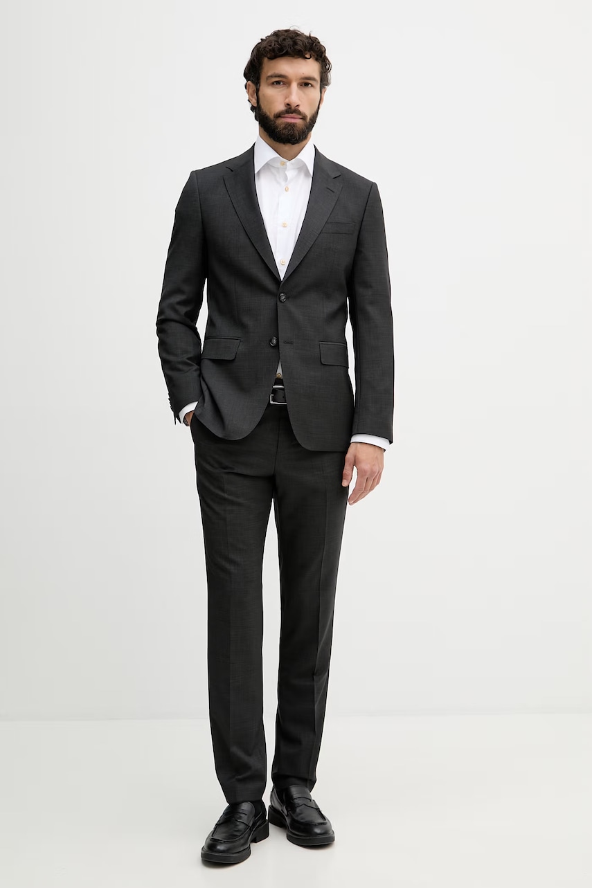 BOSS  dvoudílný oblek pánský vlněný H-Huge-2Pcs-263