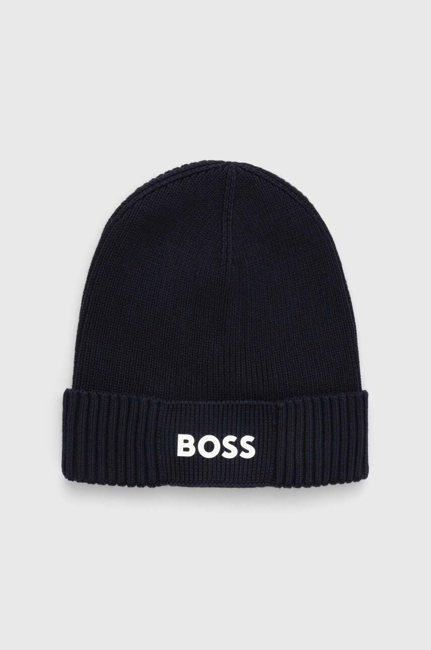 BOSS Green  čepice pánská s příměsí vlny Asic_Beanie-X
