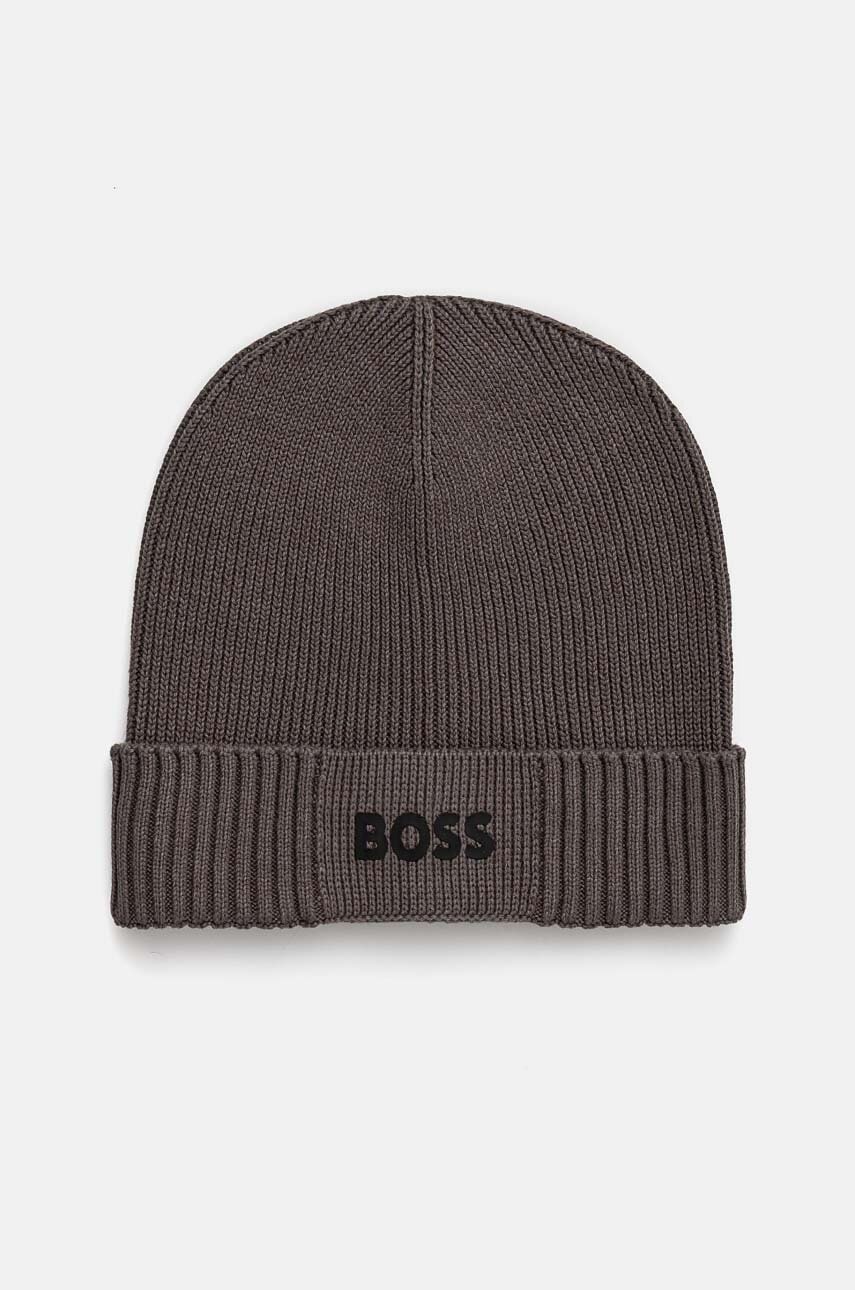 BOSS Green  čepice pánská s příměsí vlny Asic_Beanie-X