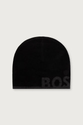 BOSS Green  čepice pánská s příměsí vlny Reviso_Beanie