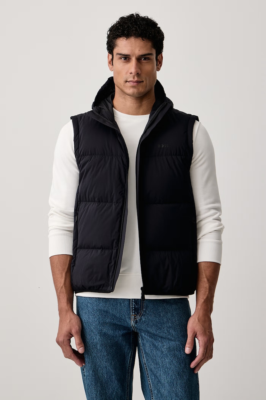 BOSS Green  péřová vesta pánská OW_Riplite Vest HD