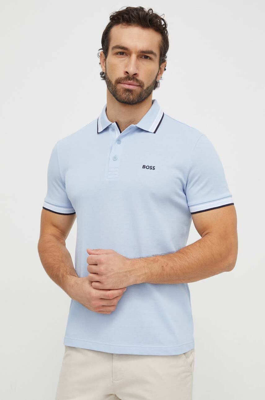 BOSS Green  polo pánské bavlněné Paddy