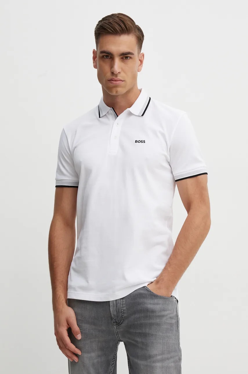 BOSS Green  polo pánské bavlněné Paddy