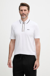 BOSS Green polo pánské bavlněné s elastanem