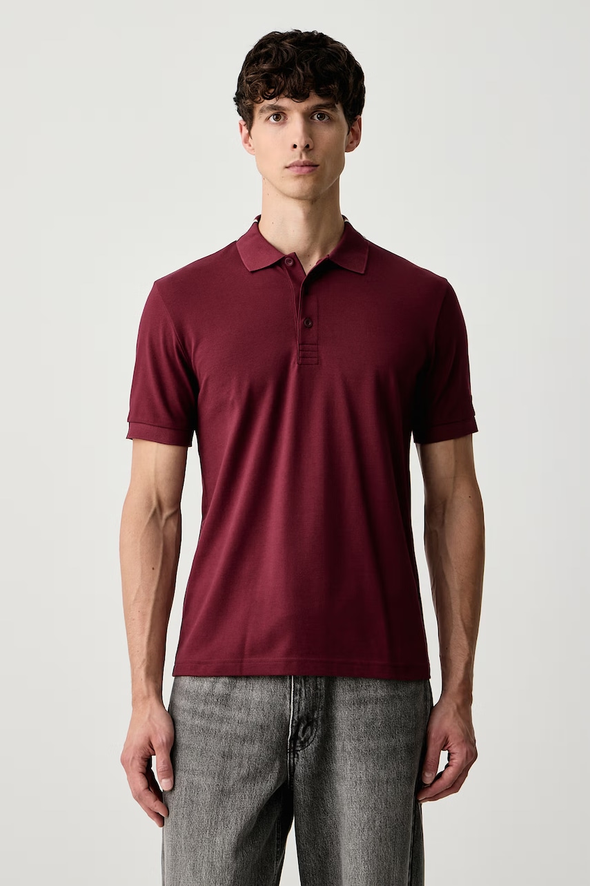 BOSS Green  polo pánské bavlněné s elastanem PL_GOC Rank