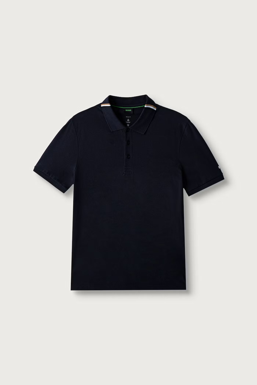 BOSS Green  polo pánské bavlněné s elastanem PL_GOC Rank