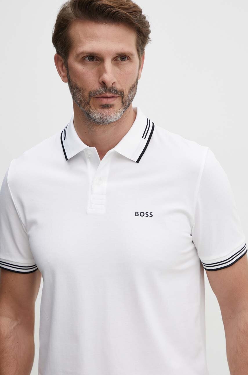 BOSS Green  polo pánské s bavlnou Paul