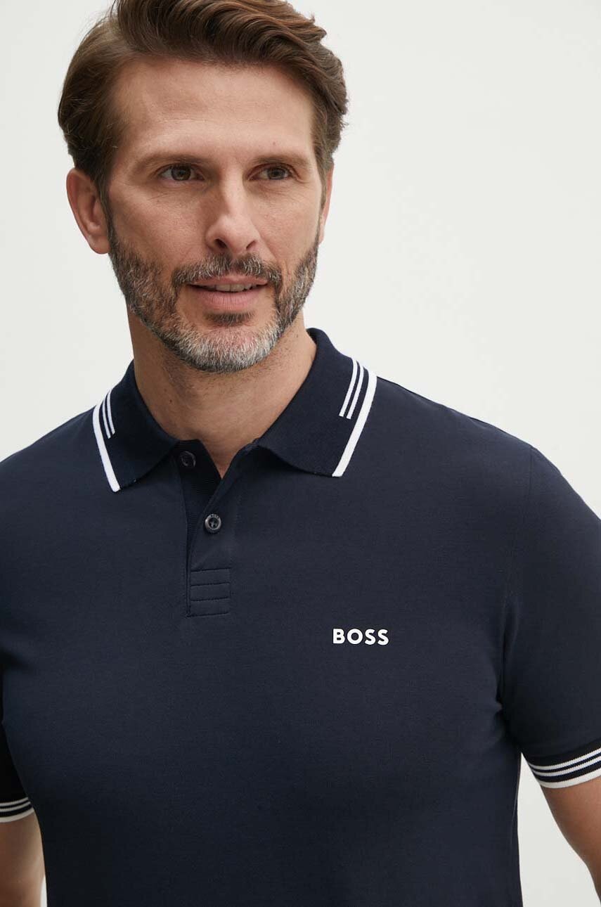 BOSS Green  polo pánské s bavlnou Paul