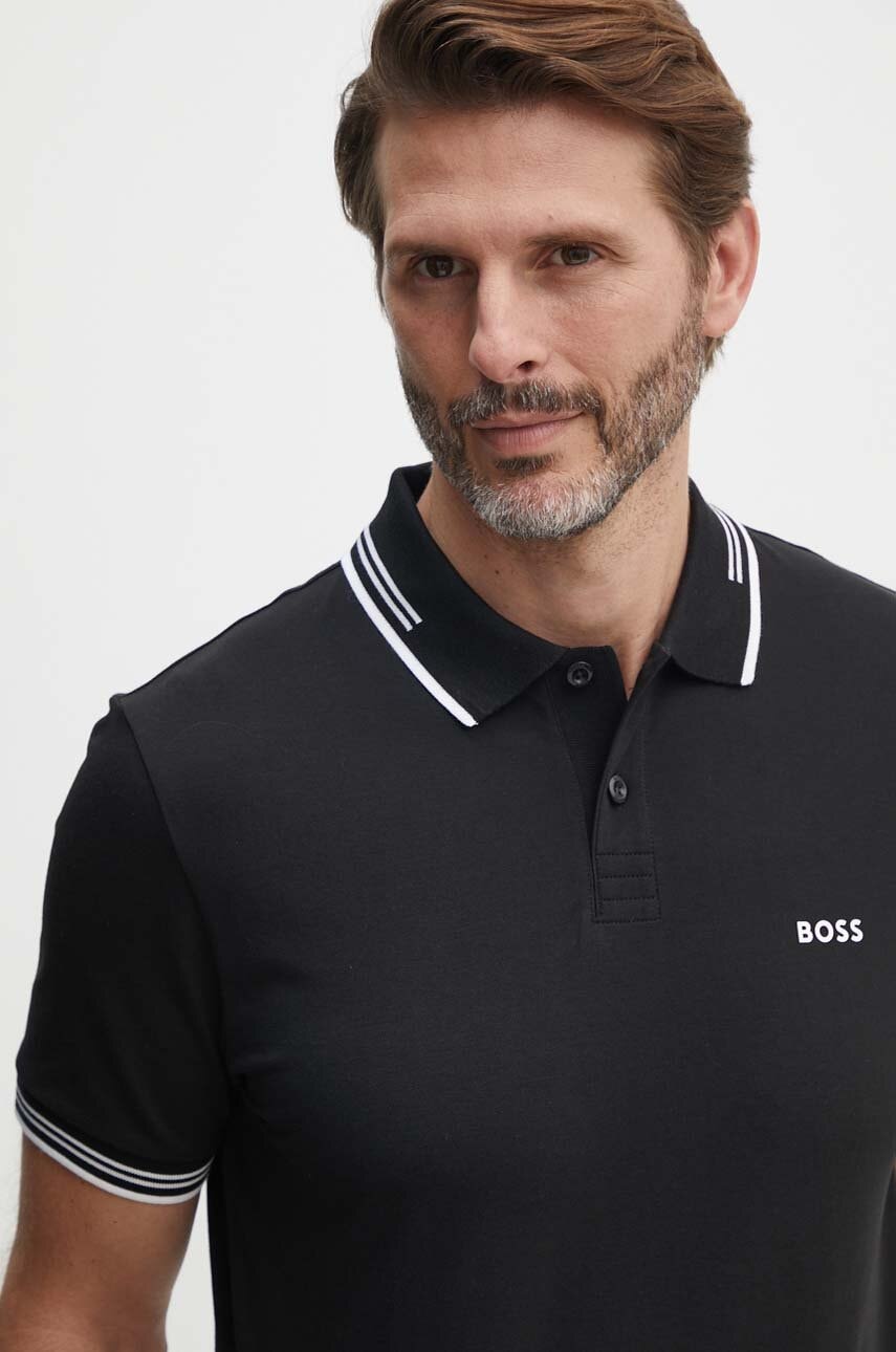 BOSS Green  polo pánské s bavlnou Paul