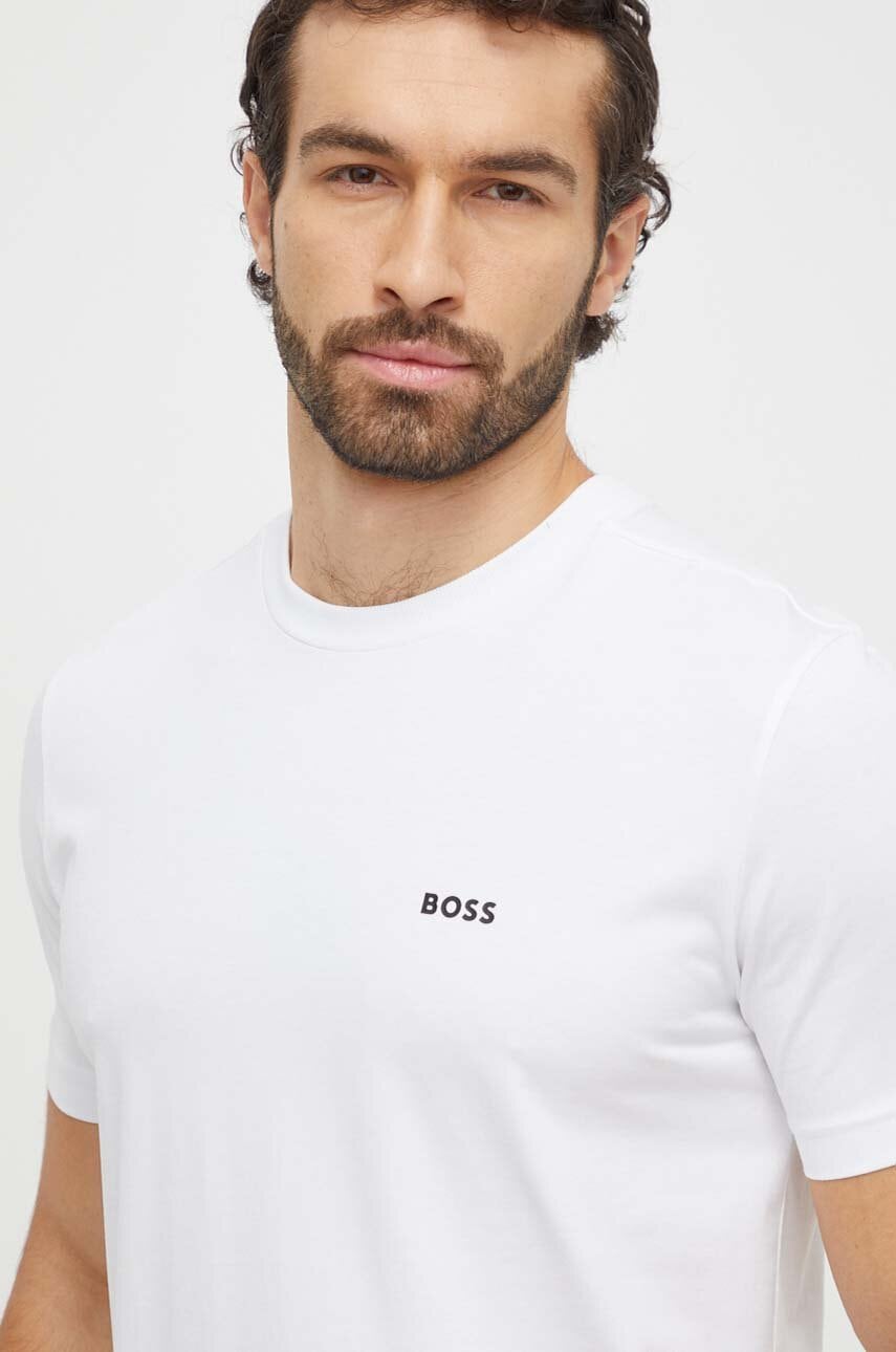 BOSS Green  tričko pánské bavlněné s elastanem Tee