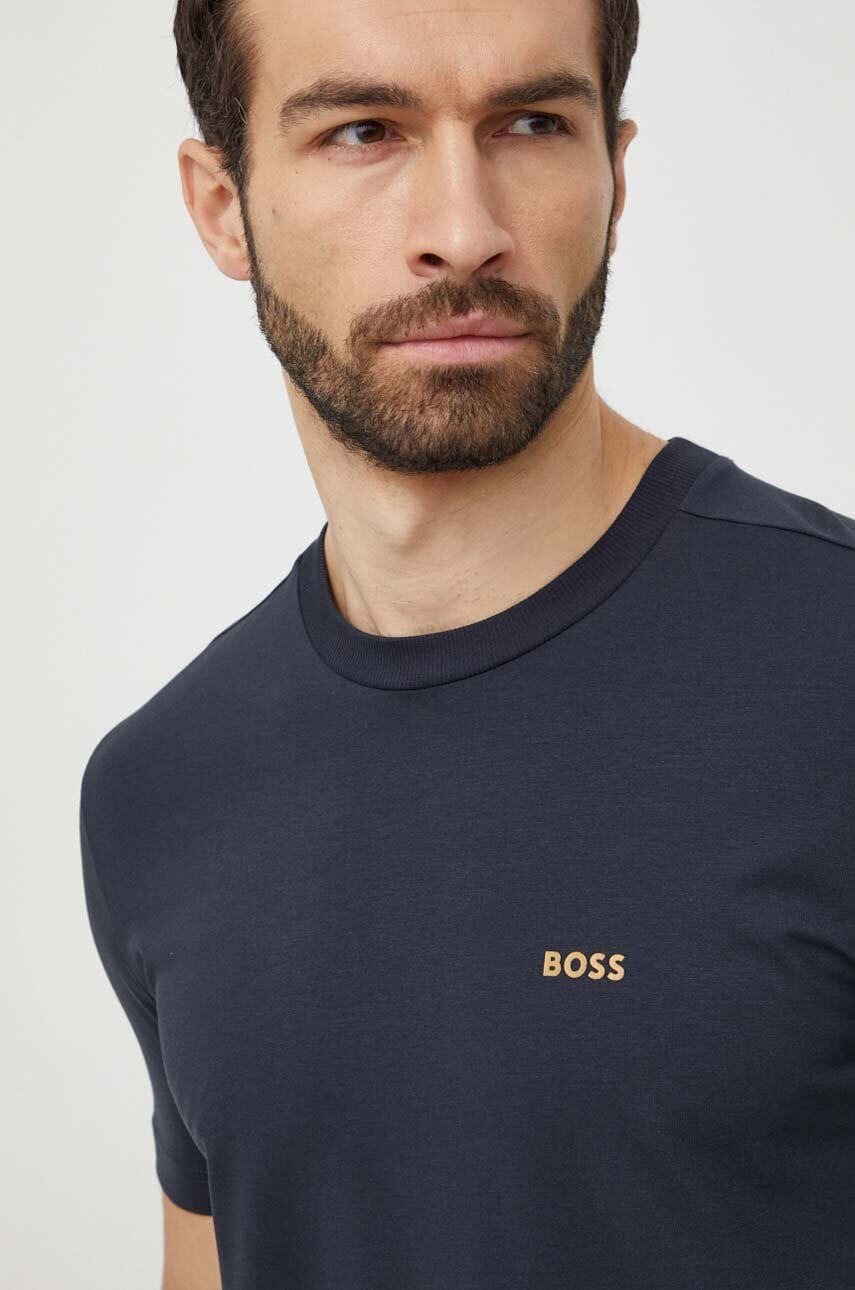 BOSS Green  tričko pánské bavlněné s elastanem Tee