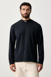 BOSS Green  tričko s dlouhým rukávem pánské bavlněné s elastanem Tee Collar Long