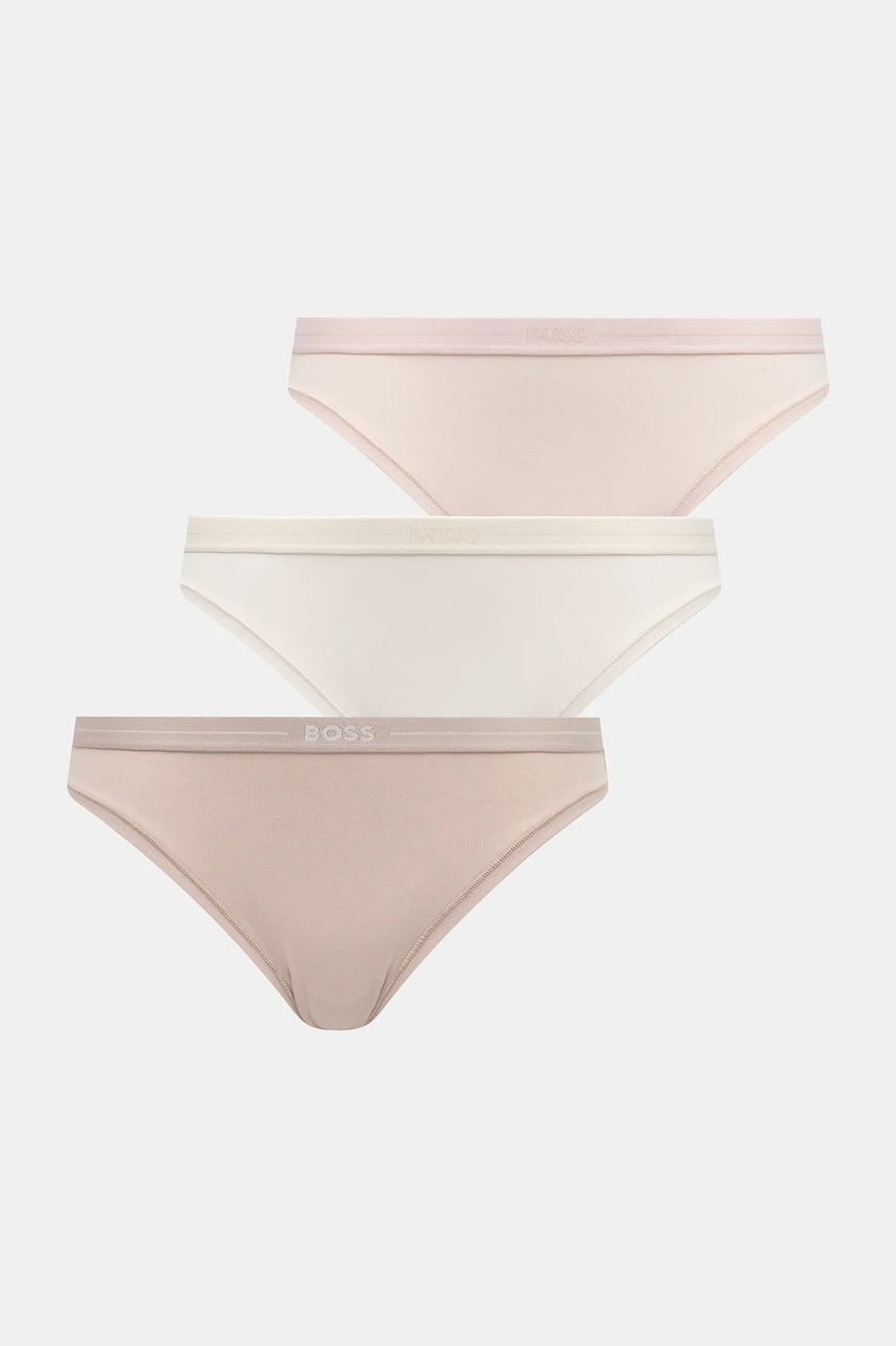 BOSS  kalhotky dámské s bavlnou 3P BRIEF 3-pack