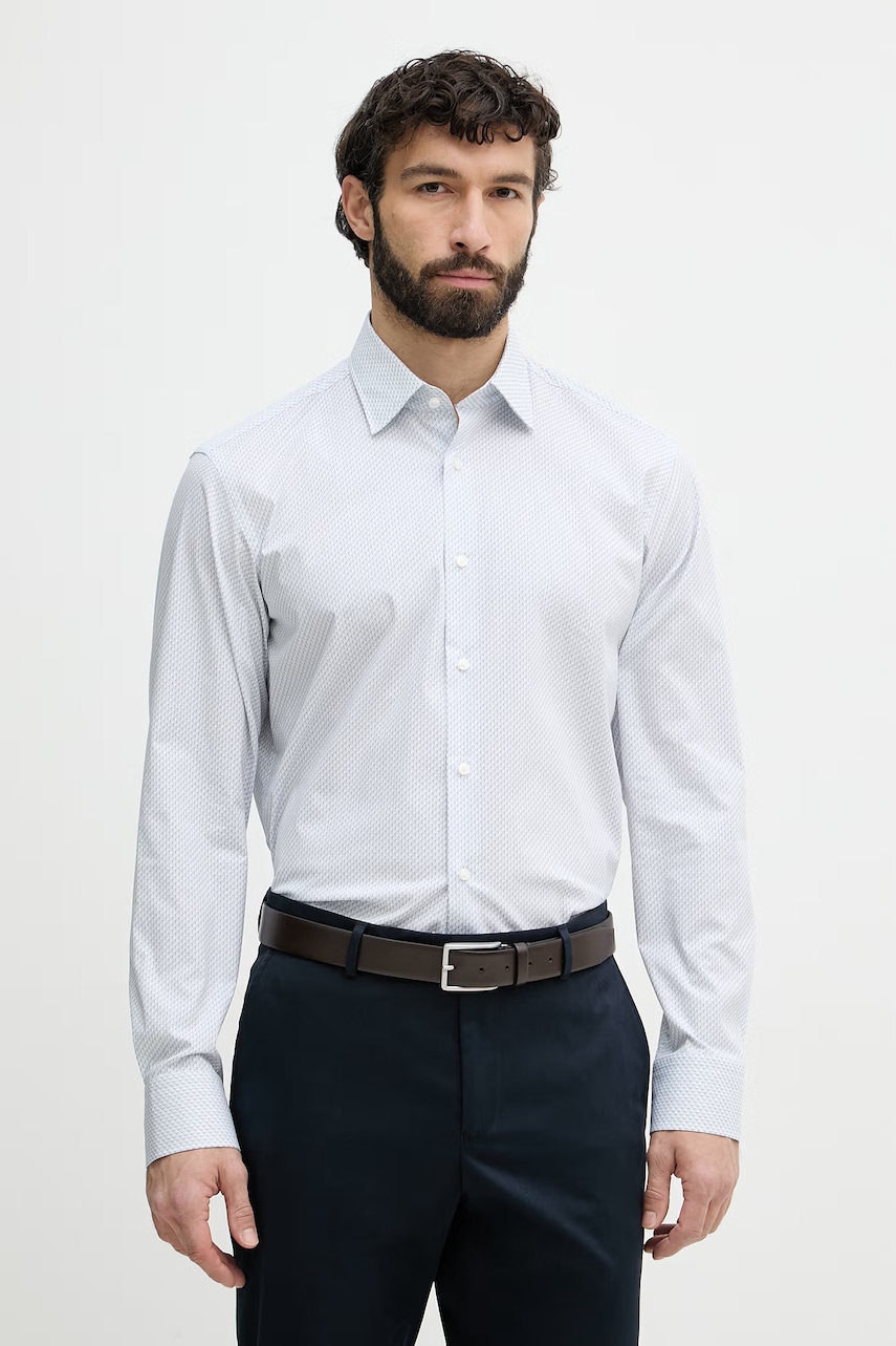 BOSS Košile pánská bavlněná s elastanem JOE