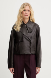 BOSS krátká dámská kožená bunda Sarcae