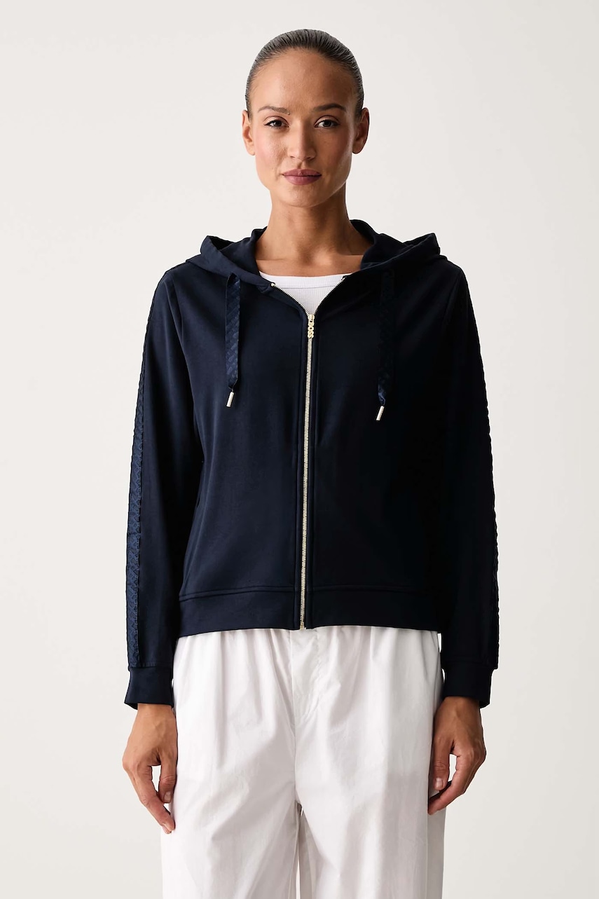 BOSS  loungwear mikina dámská s modalem PEACHY MONO_Jacket H