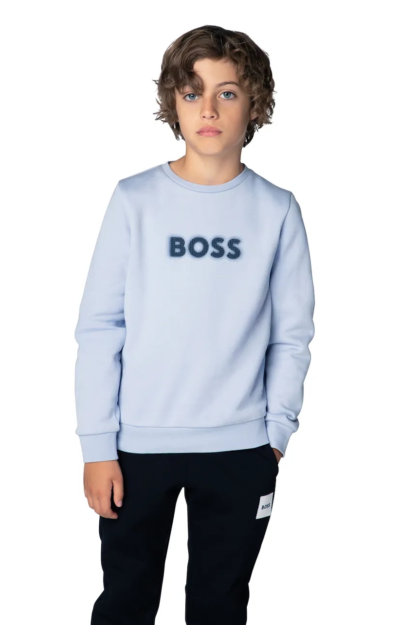 BOSS  mikina dětská s bavlnou