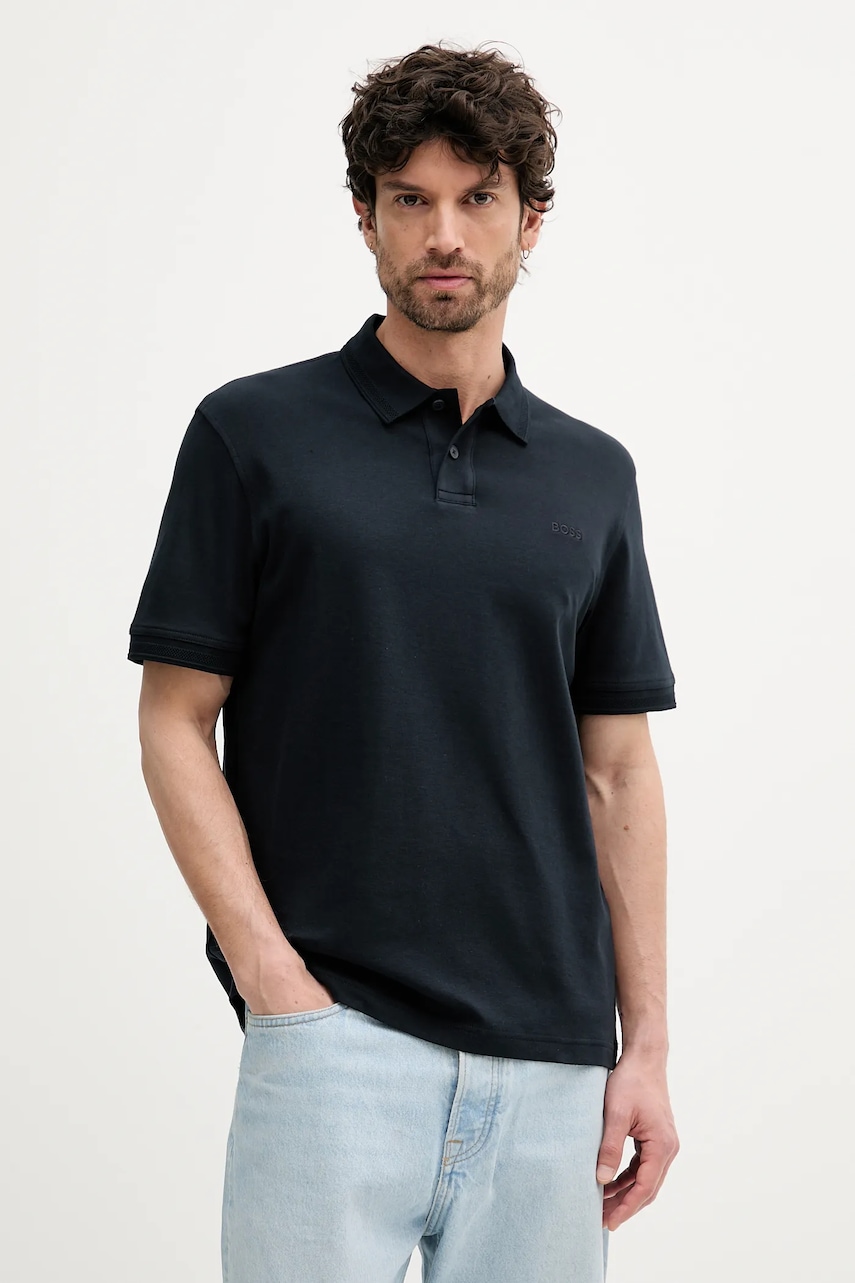 BOSS Orange  Bavlněné polo tričko  Pe_Interlock
