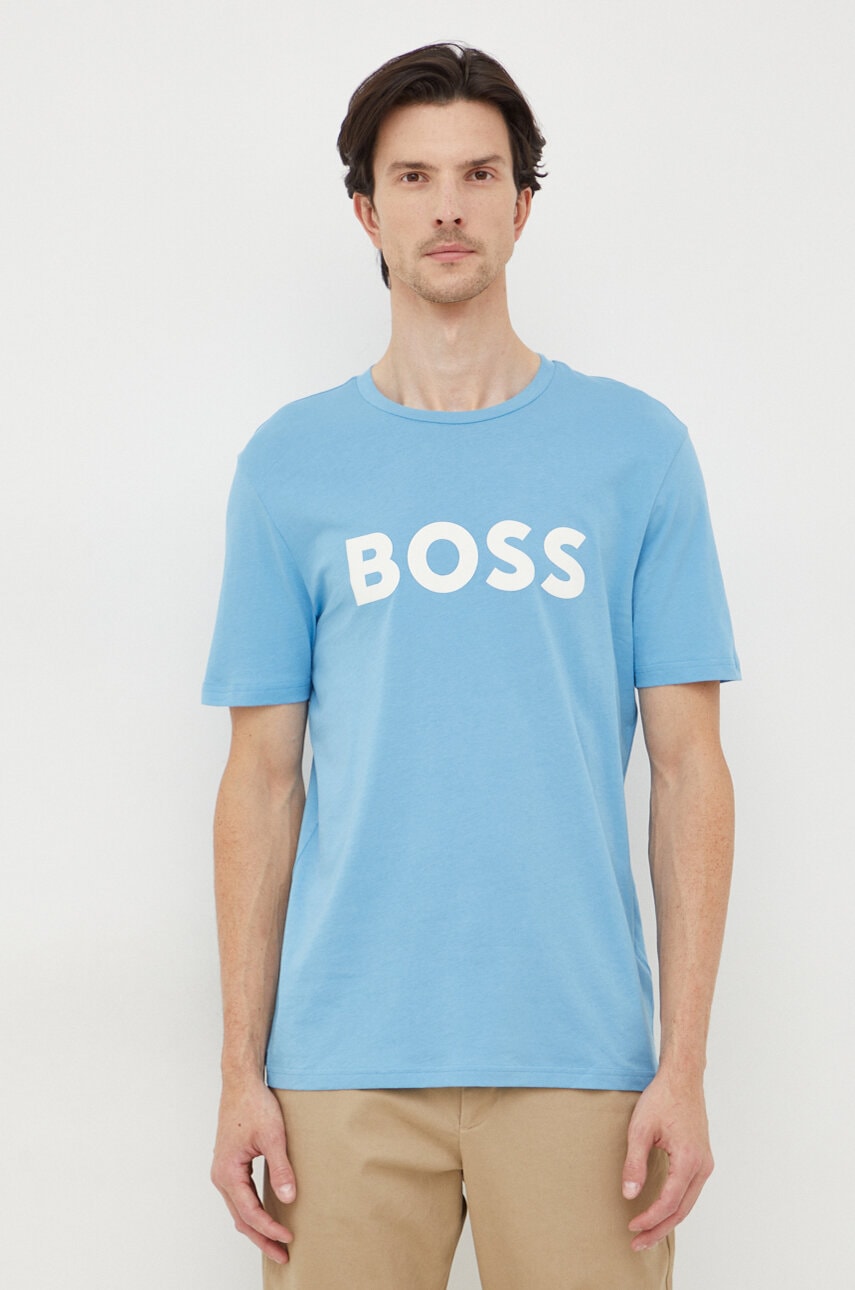 BOSS Orange  Bavlněné tričko BOSS Thinking 1