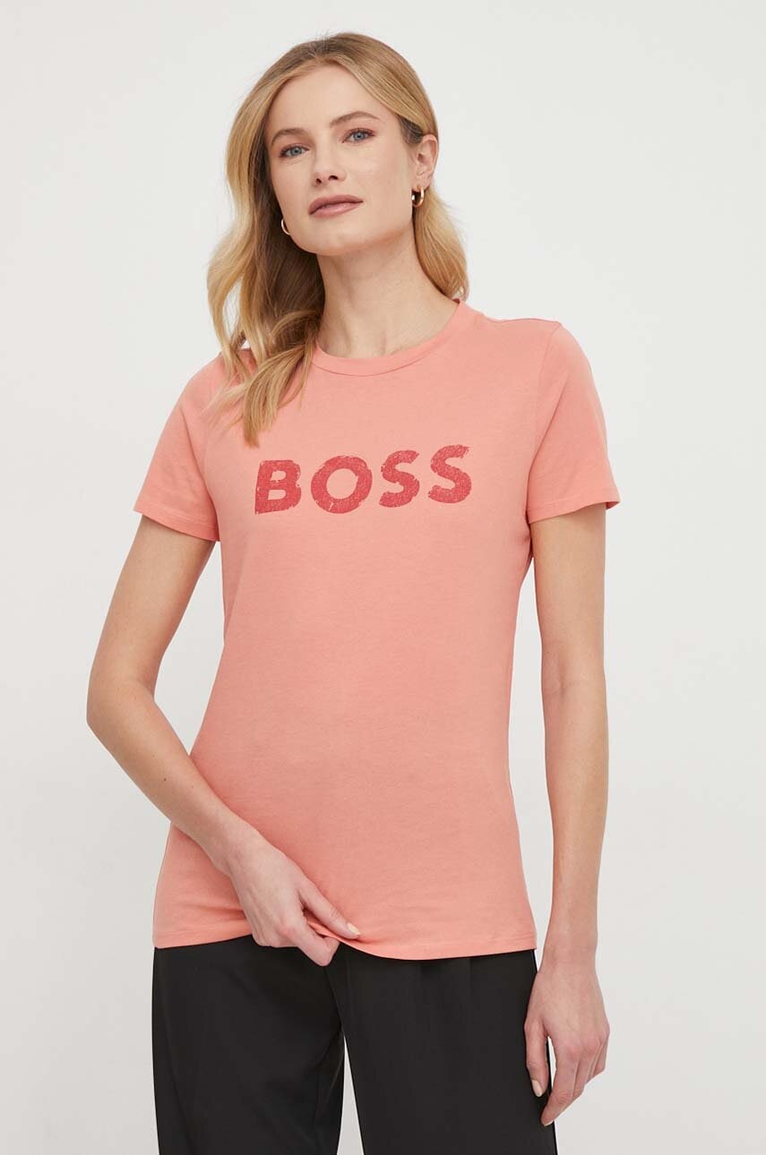 BOSS Orange  Bavlněné tričko  C_Elogo_5