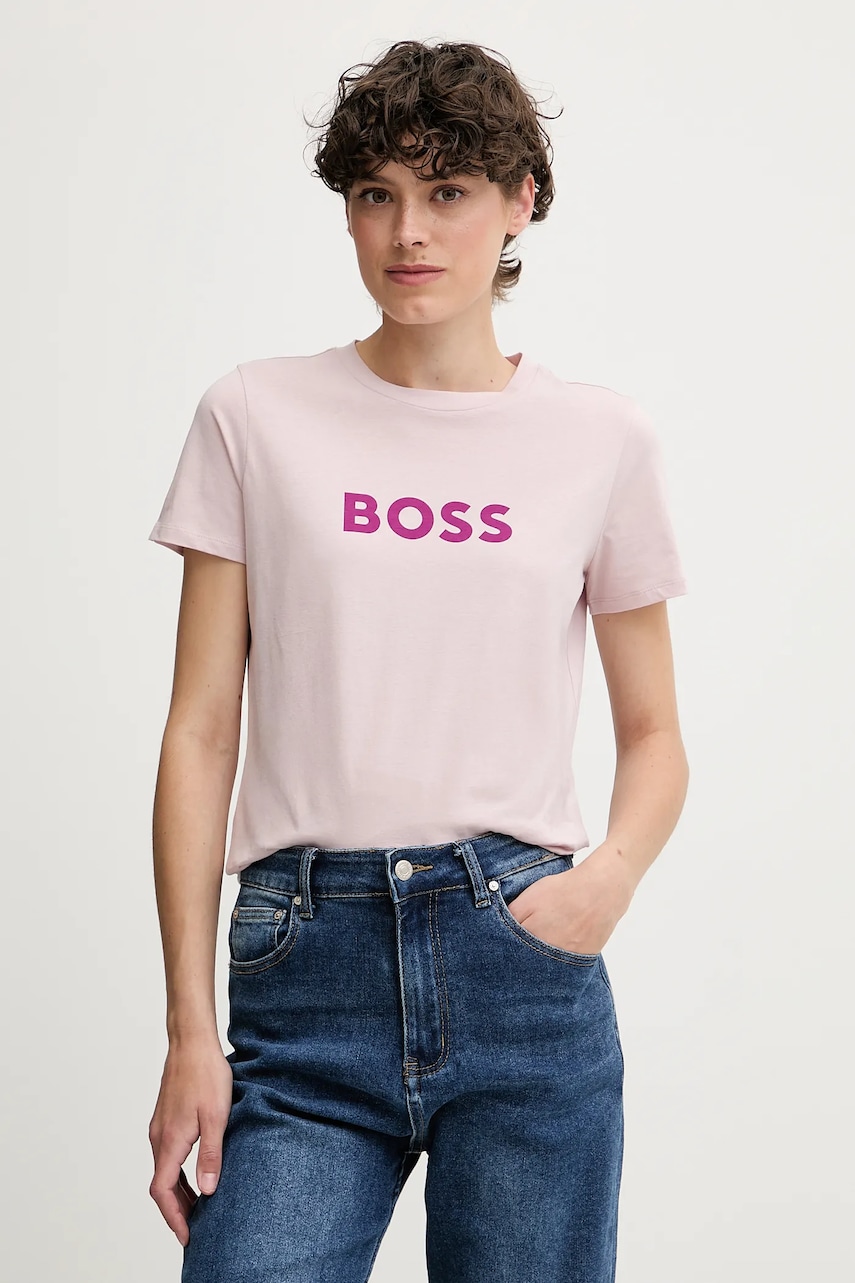 BOSS Orange  Bavlněné tričko   C_Elogo_5