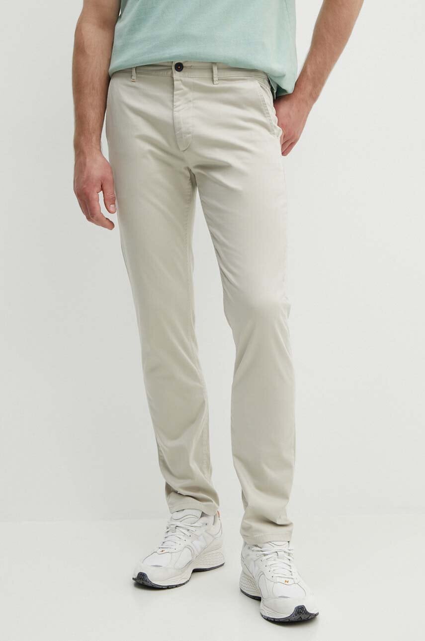 BOSS Orange  chino kalhoty pánské bavlněné s elastanem Chino_slim
