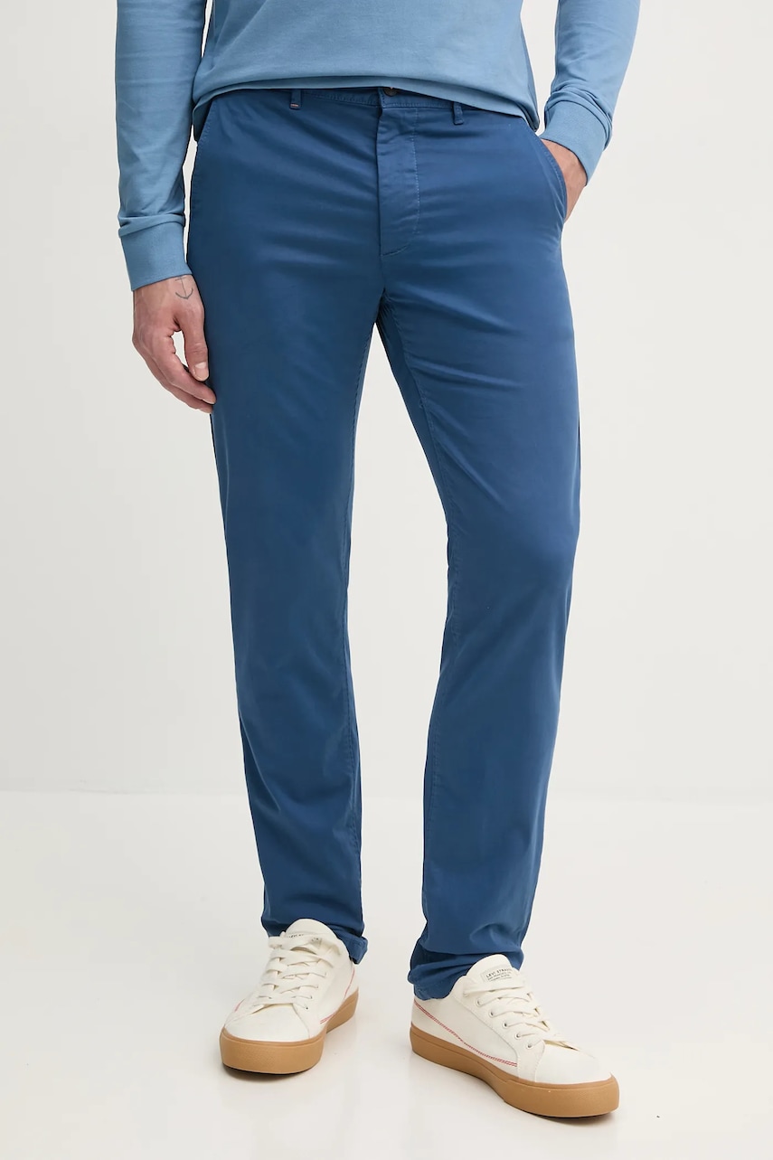 BOSS Orange  chino kalhoty pánské bavlněné s elastanem Chino_slim