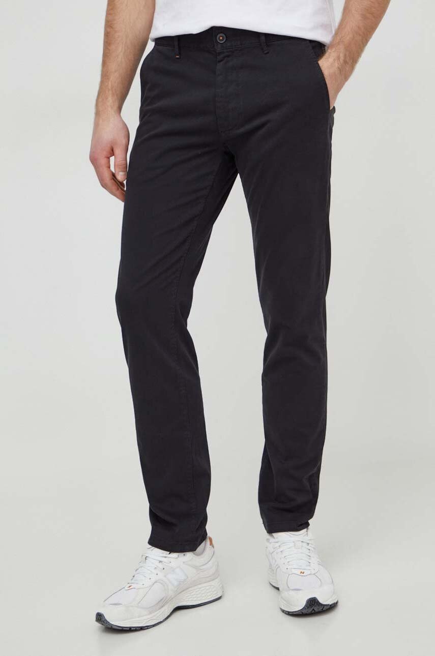 BOSS Orange  chino kalhoty pánské bavlněné s elastanem Chino_slim