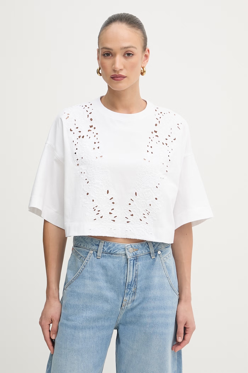 BOSS Orange oversize tričko dámské s bavlnou C Ephilas 2