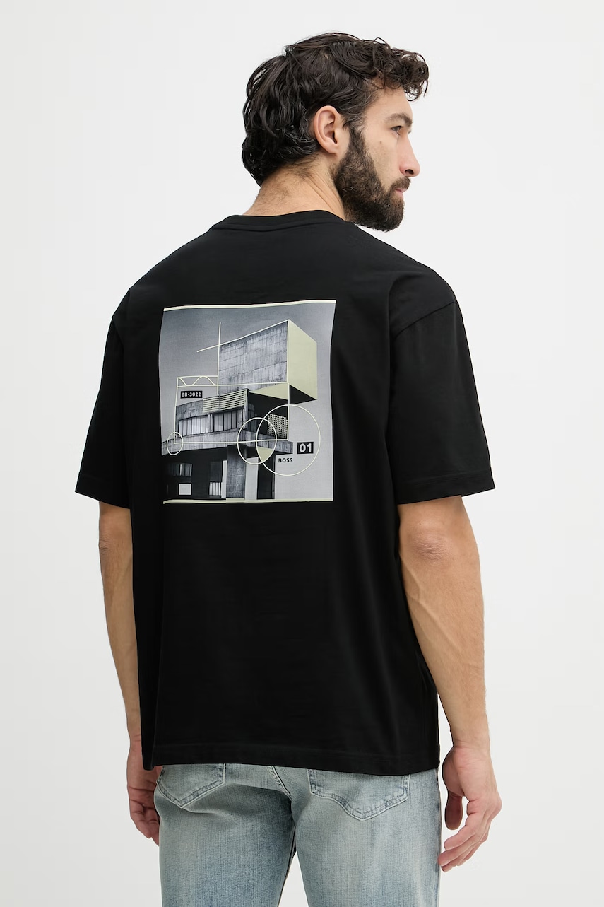 BOSS Orange pánské bavlněné tričko