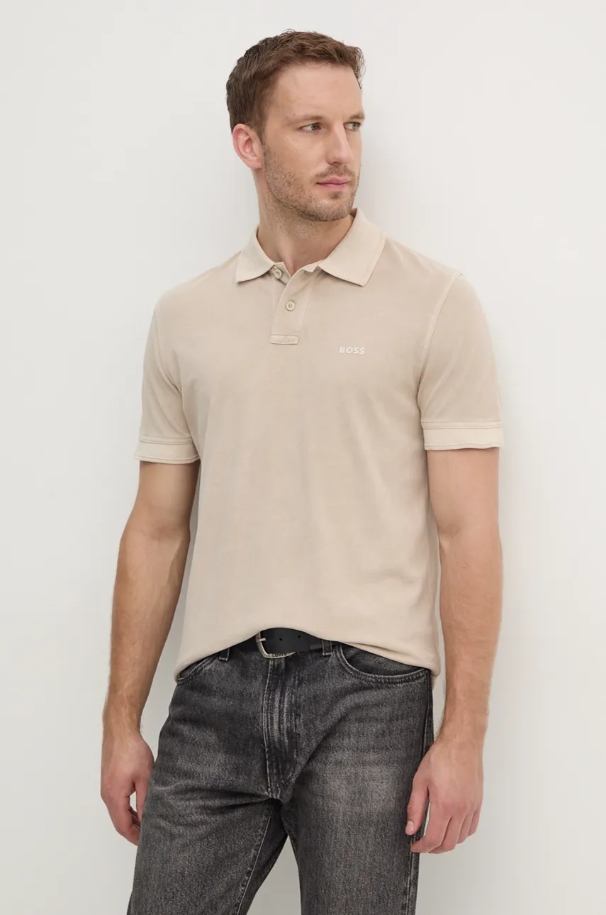 BOSS Orange  polo pánské bavlněné Prime
