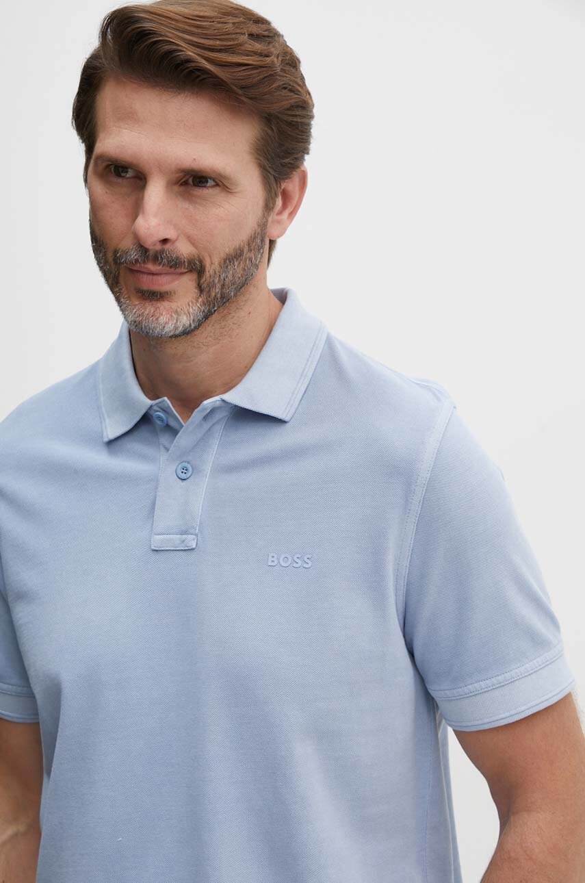 BOSS Orange  polo pánské bavlněné Prime