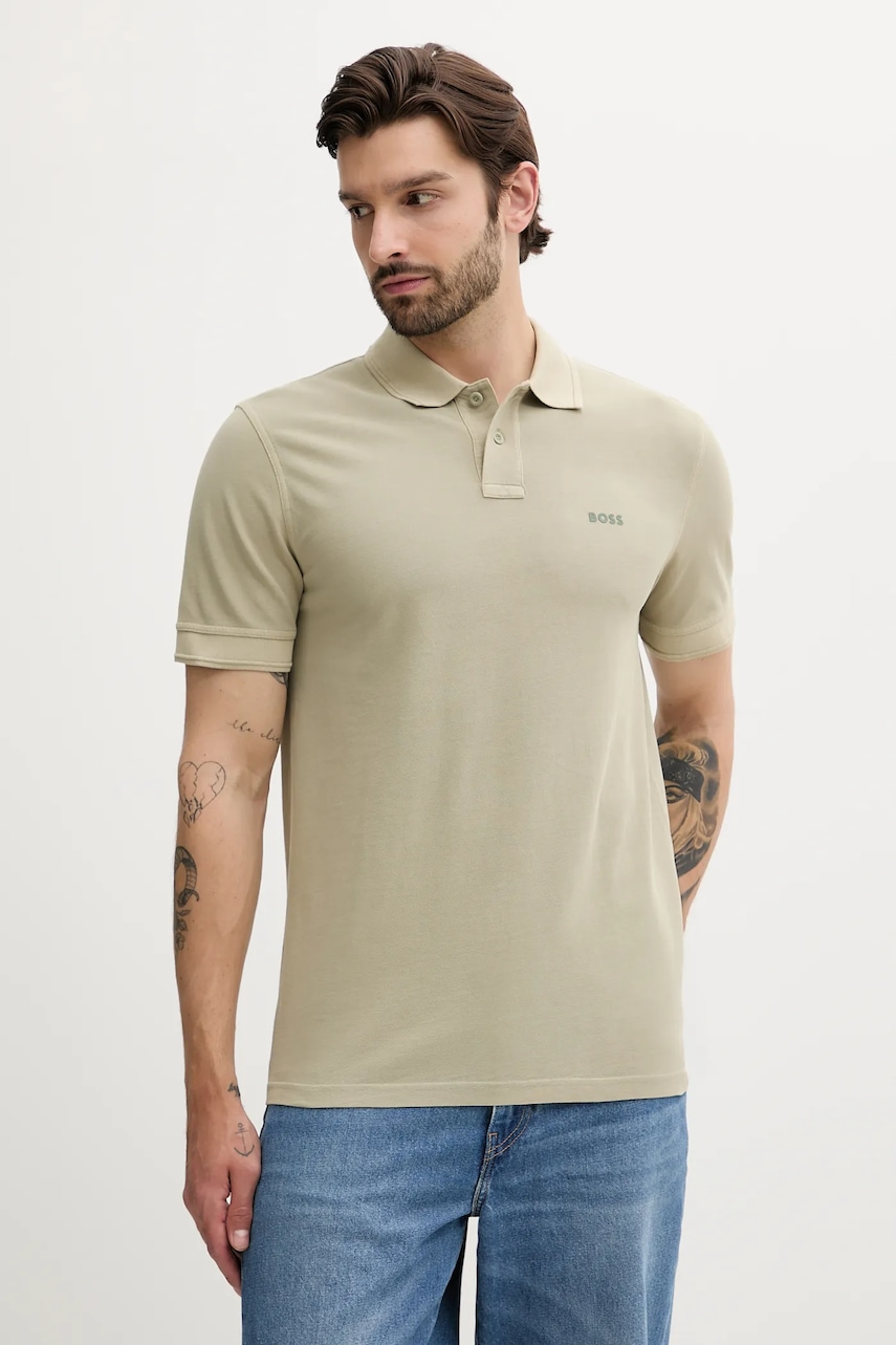 BOSS Orange  polo pánské bavlněné Prime