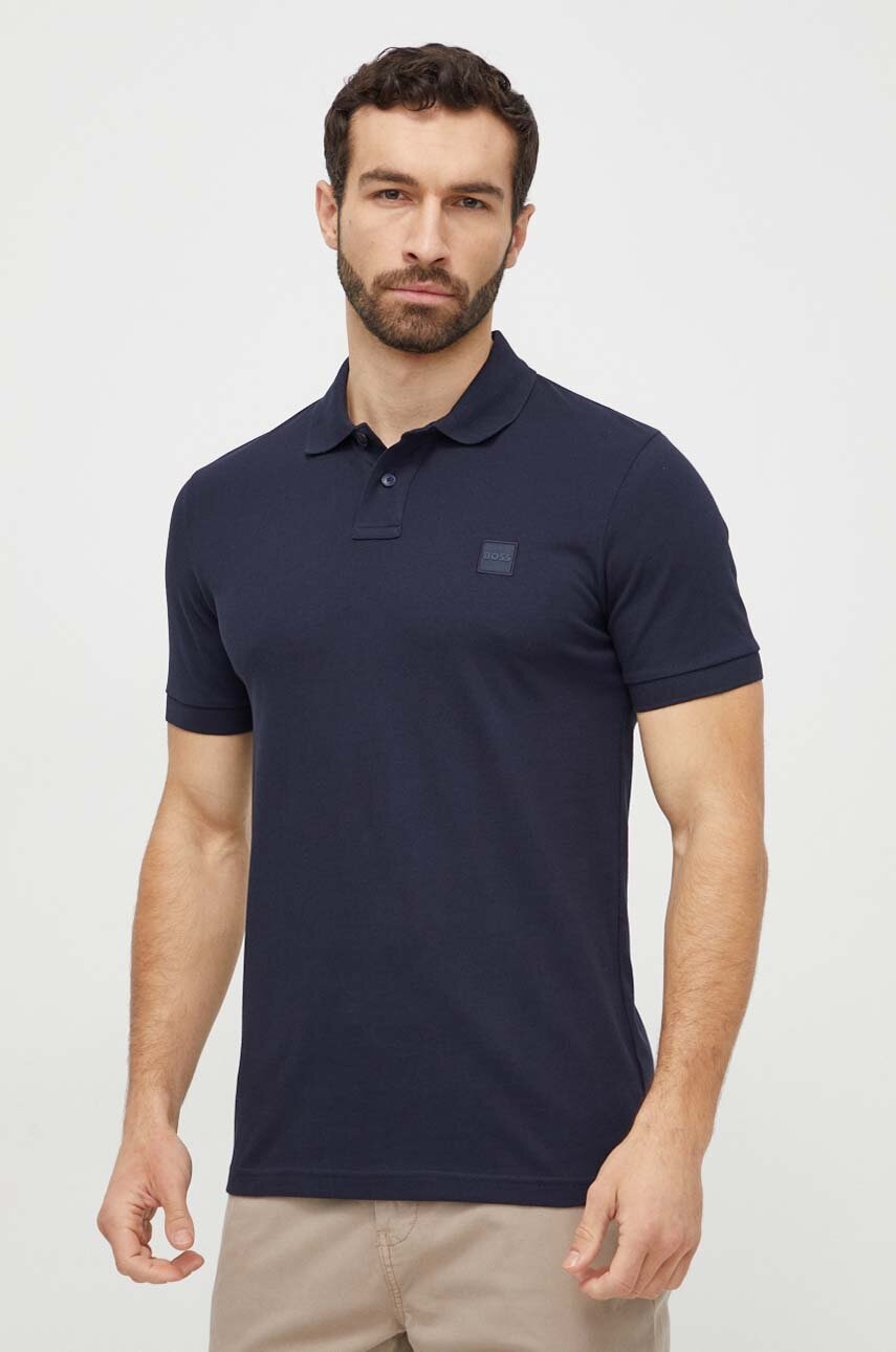 BOSS Orange  polo pánské bavlněné s elastanem Passenger