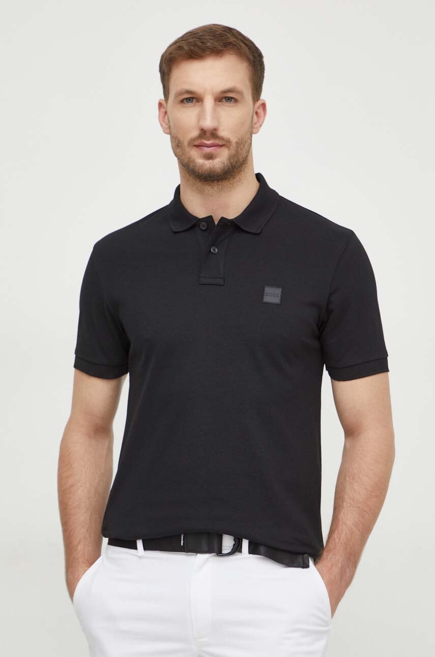 BOSS Orange  polo pánské bavlněné s elastanem Passenger