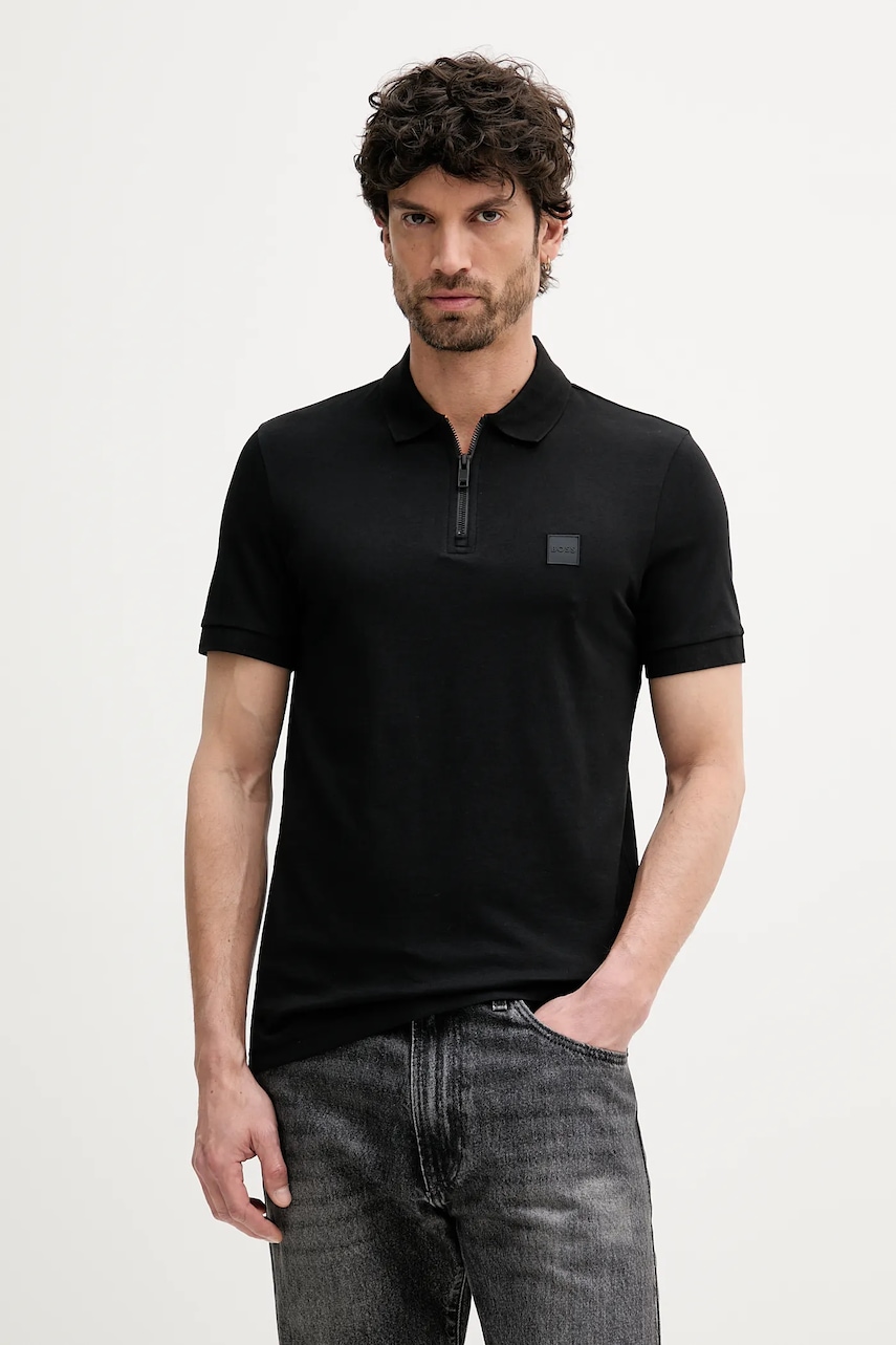 BOSS Orange  polo pánské s bavlnou