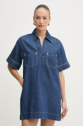 BOSS Orange šaty džínové C POLO DRESS