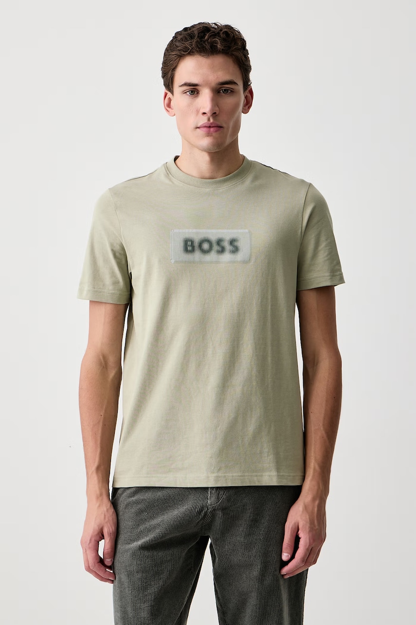 BOSS Orange  tričko pánské bavlněné Te_Effect