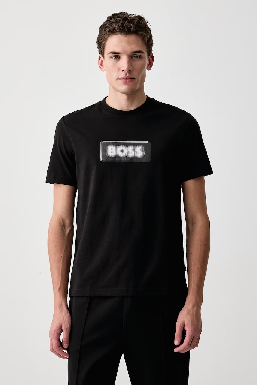BOSS Orange  tričko pánské bavlněné Te_Effect