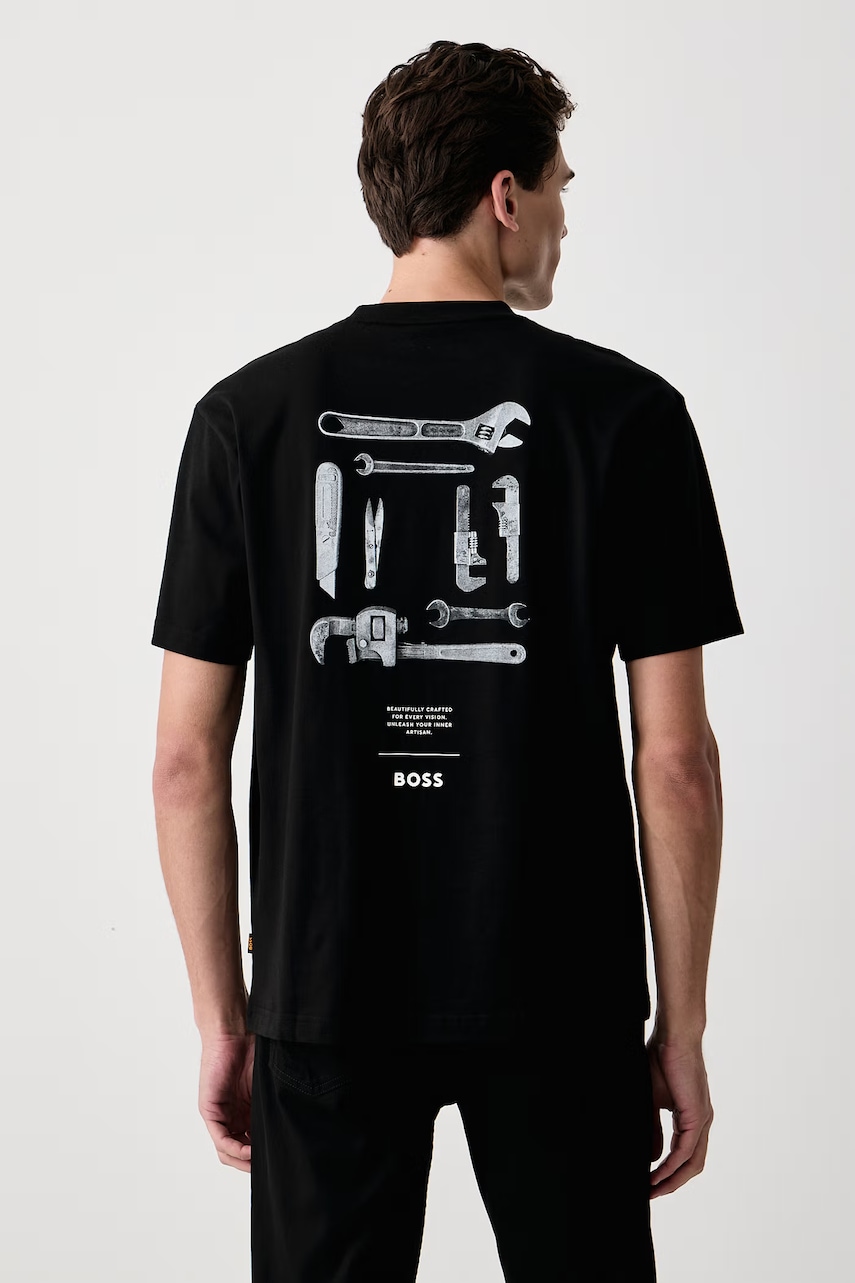 BOSS Orange  tričko pánské bavlněné Te_Tools