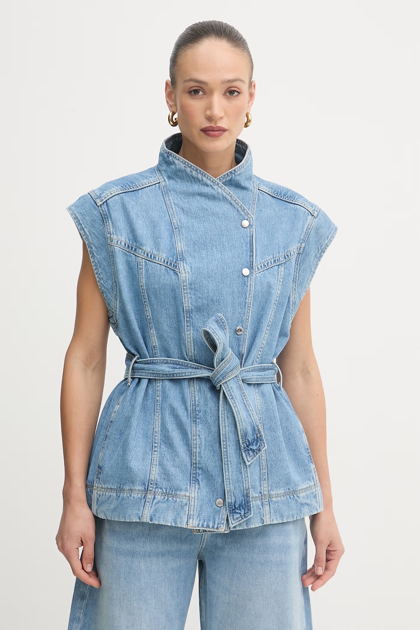 BOSS Orange vesta dámská džínová C VEST