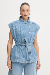 BOSS Orange vesta dámská džínová C VEST